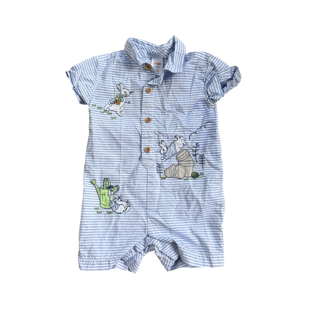 Gymboree Peter Rabbit Striped Romper 18M - Picture 2 of 9